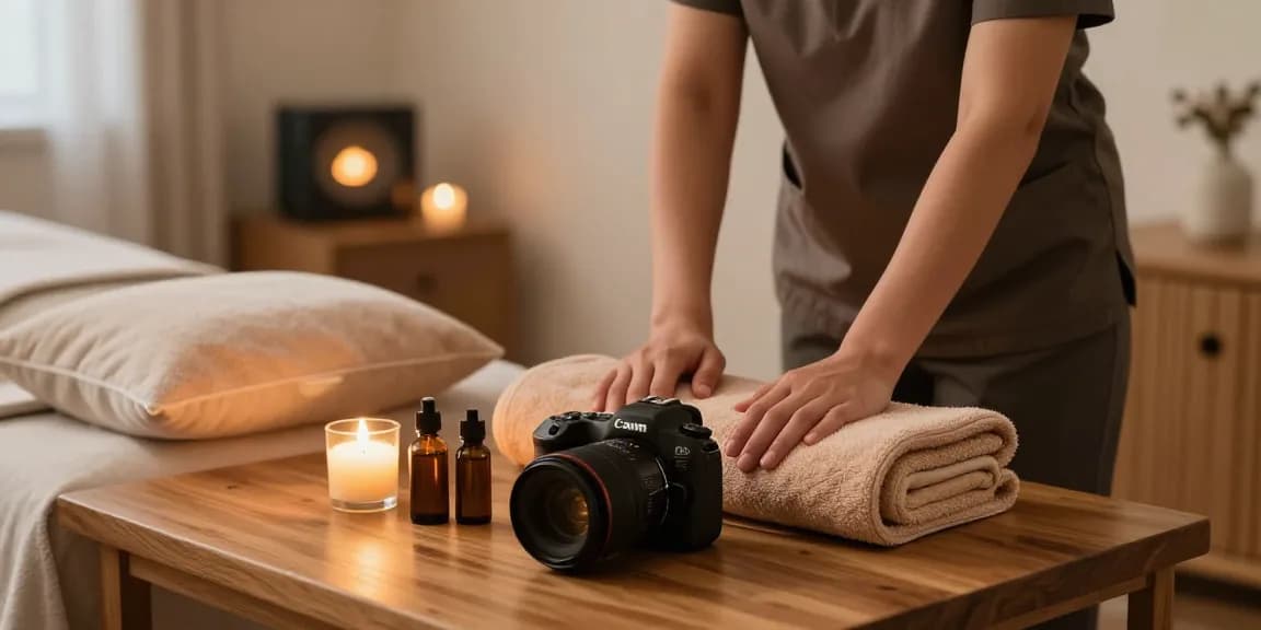 일산출장안마 services in a serene home massage setting with professional therapist.