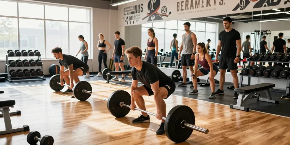 Dynamic gym scene showcasing unique pharma steroids fitness enthusiasts in action