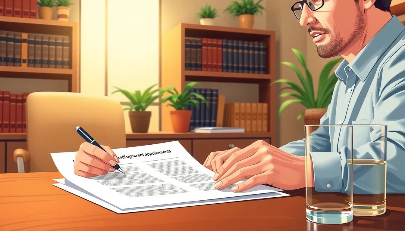 Expert discussing Enduring Guardian responsibilities in a welcoming office environment.