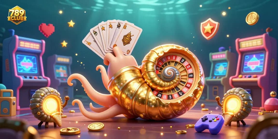 Experience the excitement at 789CLUB with engaging casino-themed 3D illustrations that showcase dynamic gameplay.