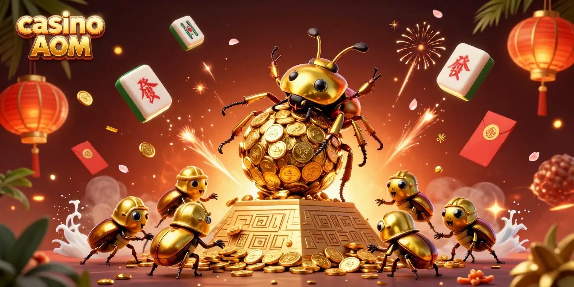 Gioca nei casino non ADM con un simbolico scarabeo d'oro e giochi di fortuna.