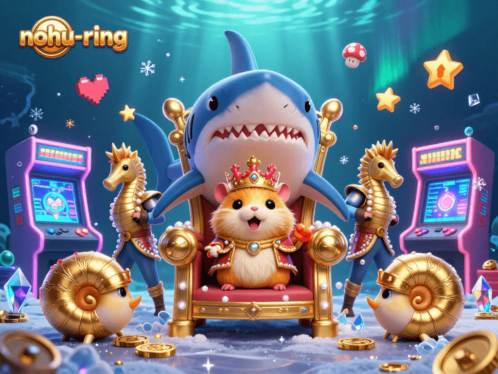 Engage with the nohu-ring experience featuring vibrant game elements and characters in a dynamic, immersive scene.