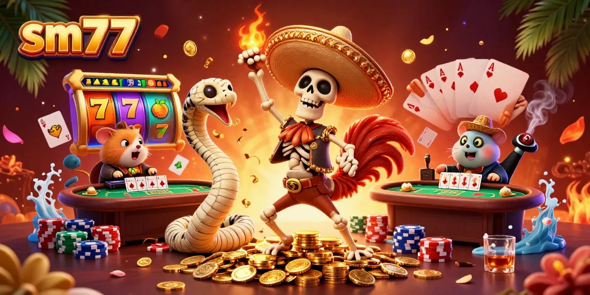 Experience the excitement of sm77 with vibrant slot reels and casino fun.
