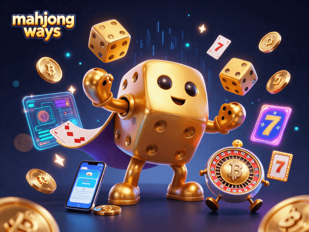 Experience mahjong ways in this vibrant 3D digital art featuring engaging casino elements.