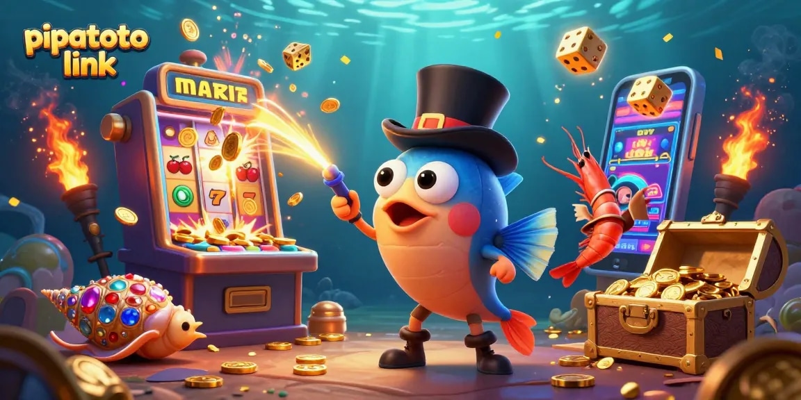 Experience thrilling jackpots with pipatoto link featuring vibrant casino characters in an exciting underwater scene.