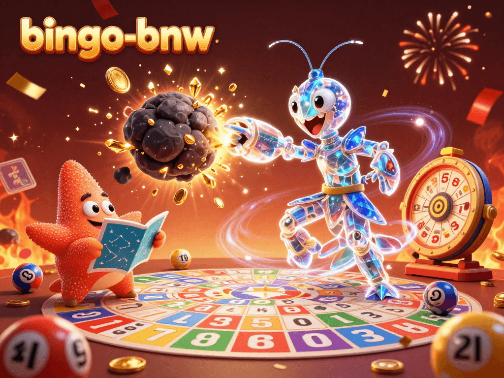 Engage in thrilling bingo-bnw gameplay, where vibrant characters burst through jackpots and colorful bingo excitement reigns.