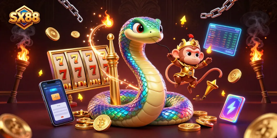 SX88 offers thrilling jackpots and vibrant gaming experiences amidst a fantasy world.