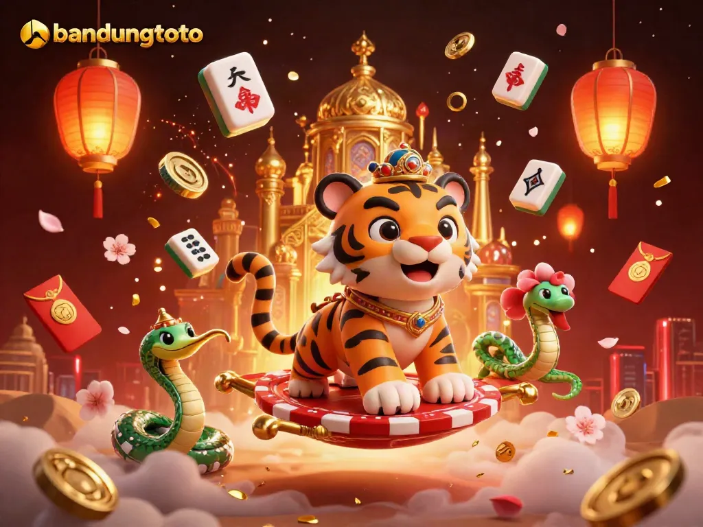 Engage with bandungtoto's thrilling Arabian Nights scene featuring a tiger sultan and magical elements.