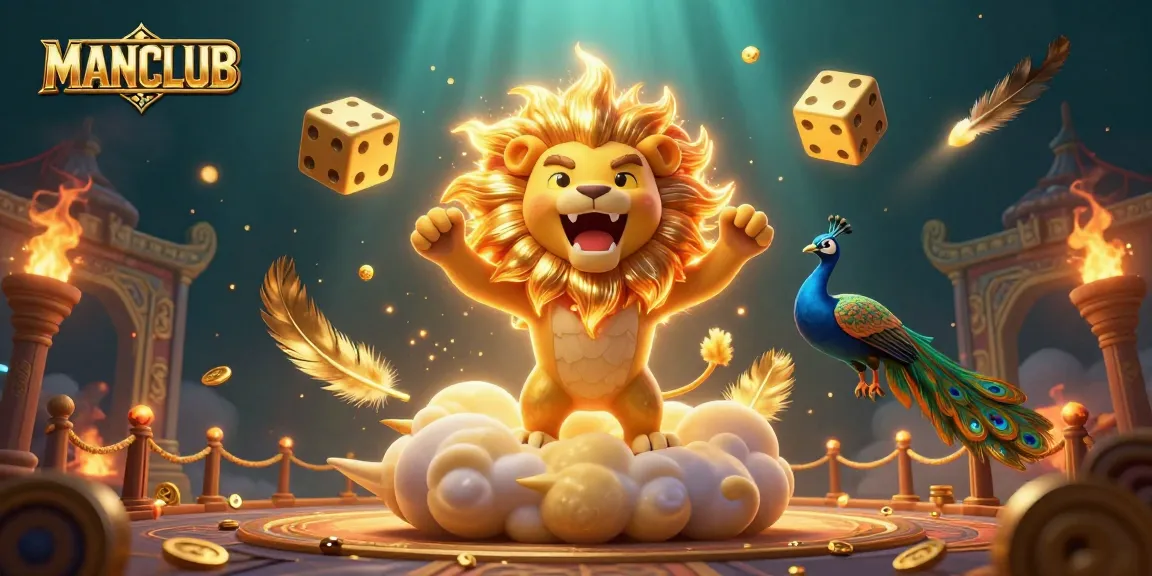 Experience thrilling wins at MANCLUB with this vibrant 3D casino illustration.