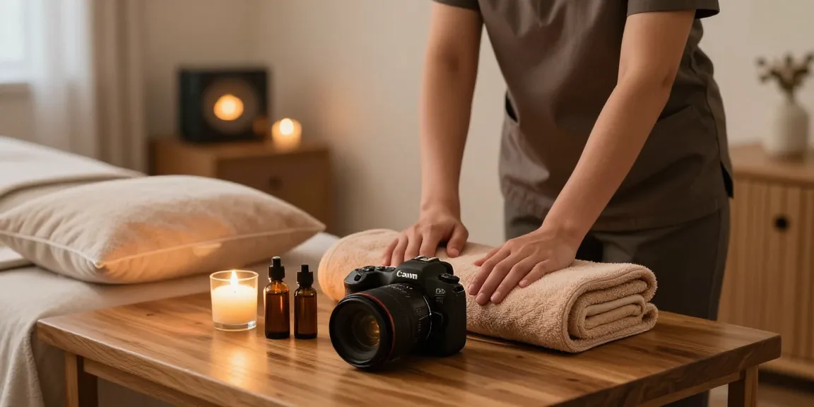 일산출장안마 services in a serene home massage setting with professional therapist.