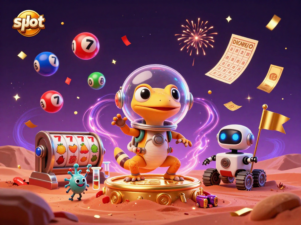 Experience the thrill with slots featuring lucky symbols and dynamic lottery elements.