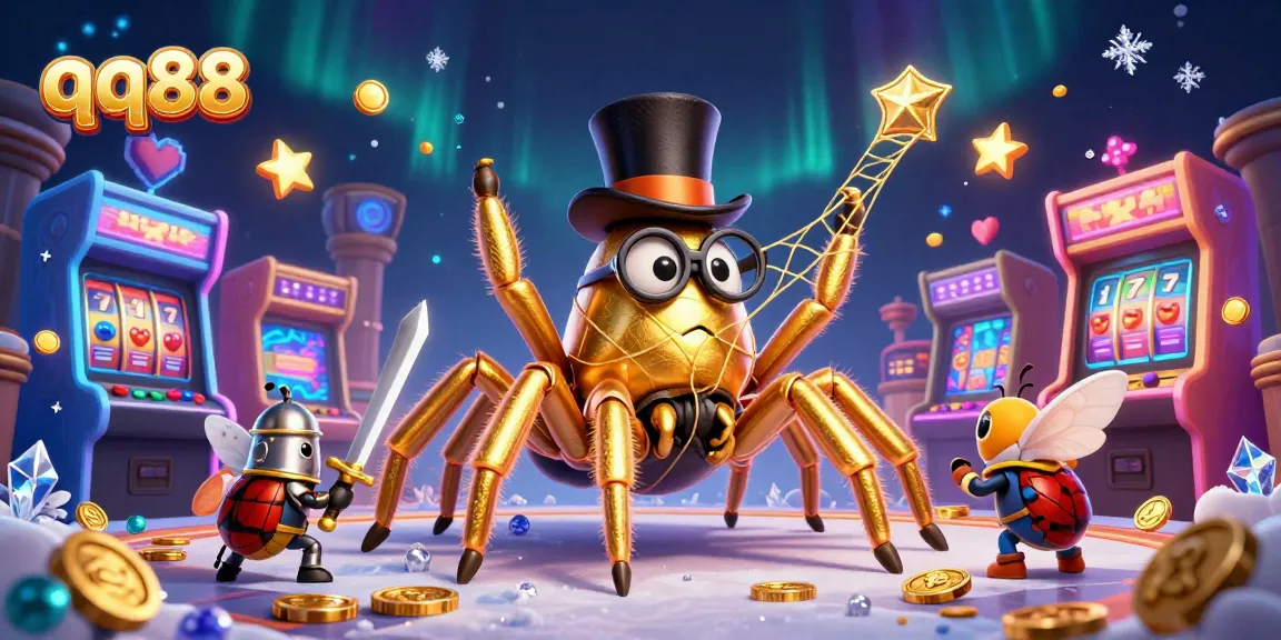 Experience exhilarating gaming with qq88 as a golden tarantula weaves a web of excitement