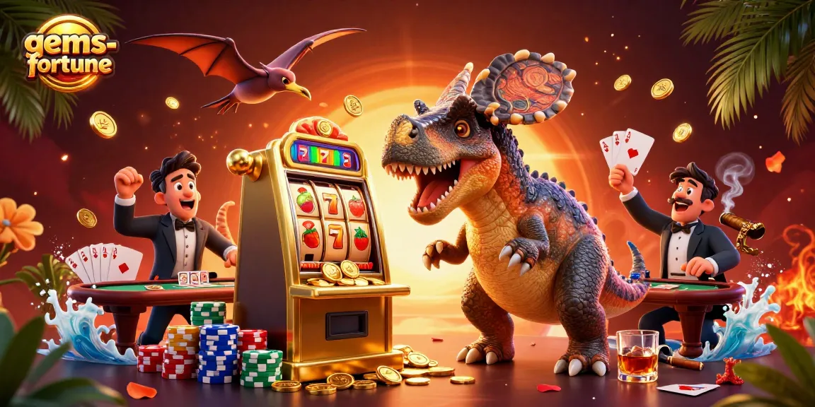 Experience the excitement of gems-fortune as animated characters engage in thrilling jackpot moments.