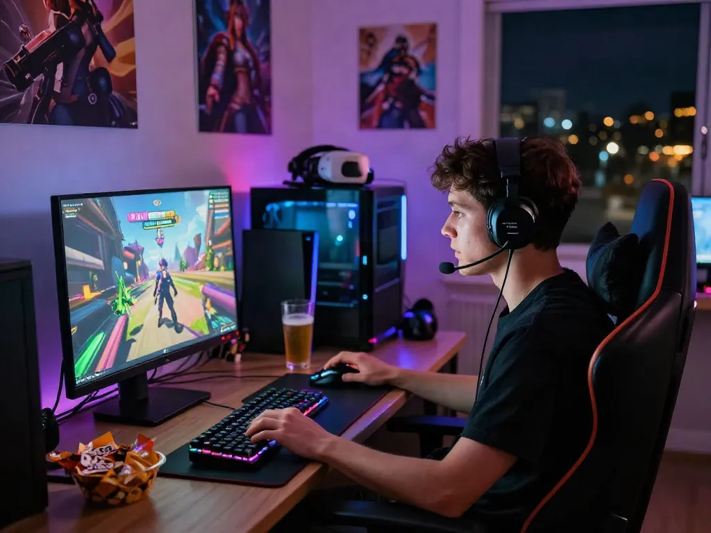 Pengalaman bermain game diana4d dengan gamer fokus dan setup modern