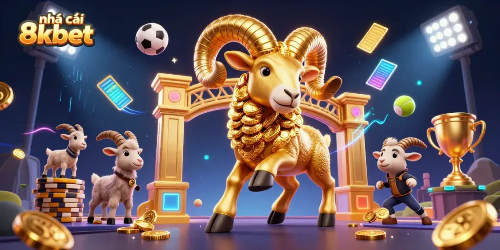 Join the excitement at nhà cái 8kbet with vibrant casino-themed dynamic illustration.