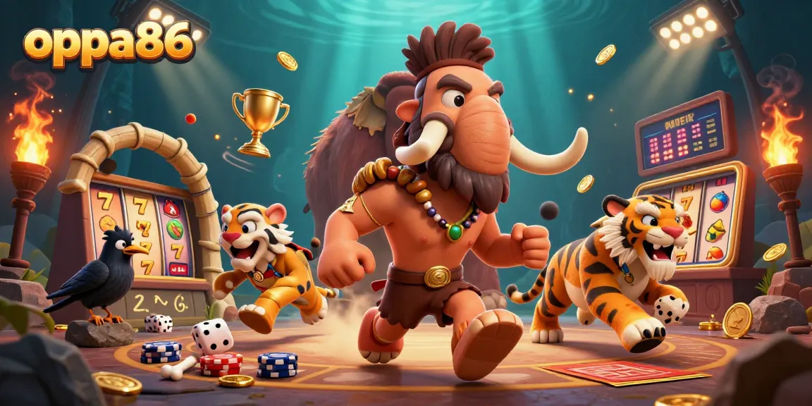 Experience thrilling wins with oppa86 at a vibrant prehistoric casino filled with slot adventures.