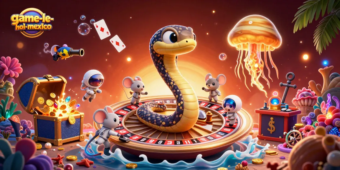Play slots at game-le-hoi-mexico with colorful characters and vibrant casino elements.
