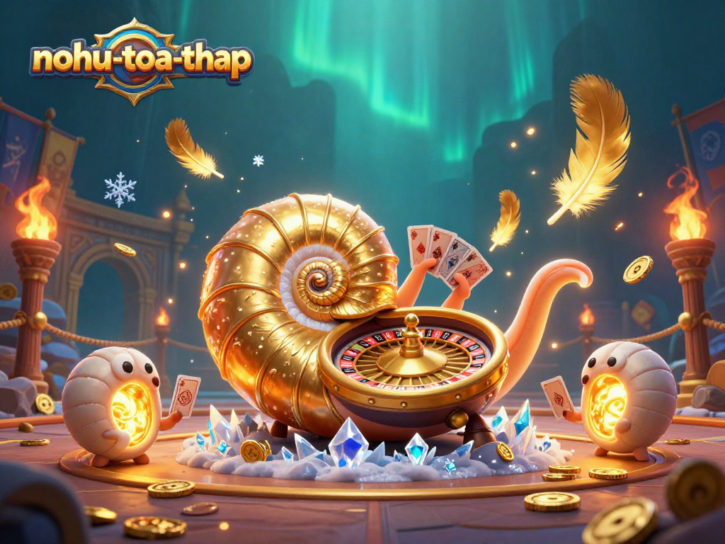 Engage in thrilling spins with nohu-toa-thap featuring a giant nautilus roulette and glowing ammonite companions.