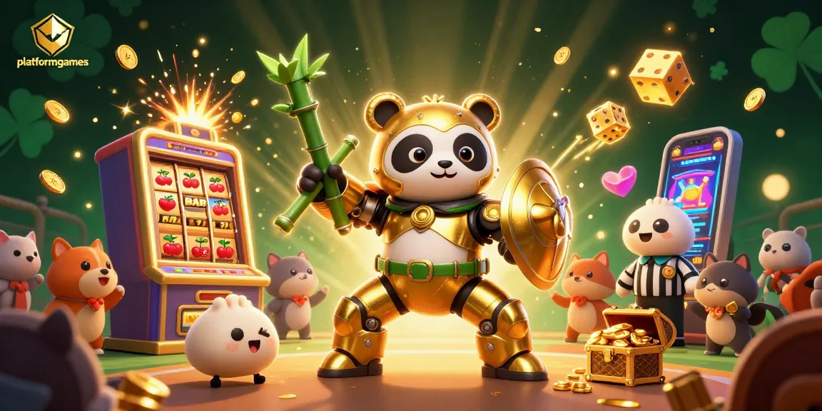 Experience high-energy gaming with platformgames featuring a mech-suit panda and explosive slot visuals.