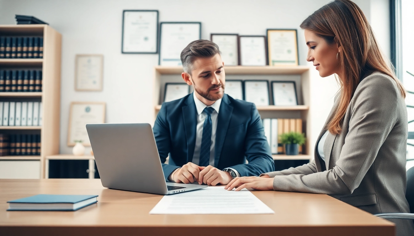 Engaging image representing Title Insurance Services with a professional agent assisting a homebuyer.