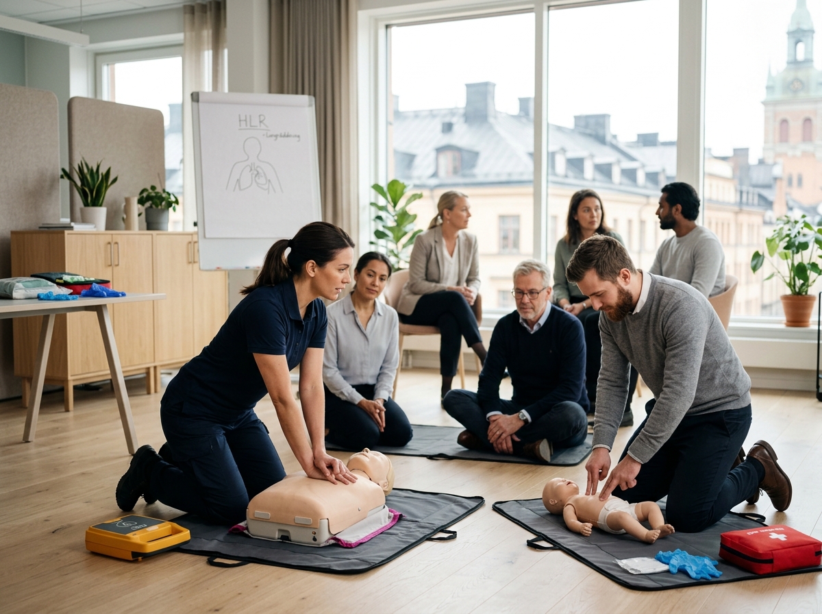 HLR kurs Stockholm för skolor, kontor och föreningar