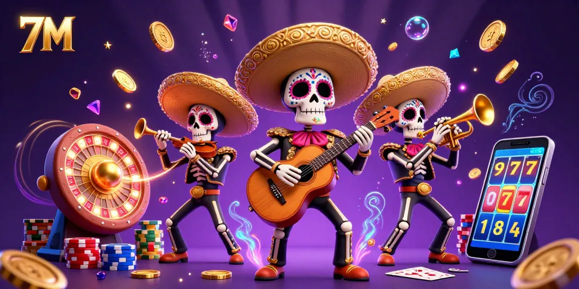 Experience dynamic gaming with 7M featuring a lively mariachi band, vibrant casino elements, and exciting visuals.