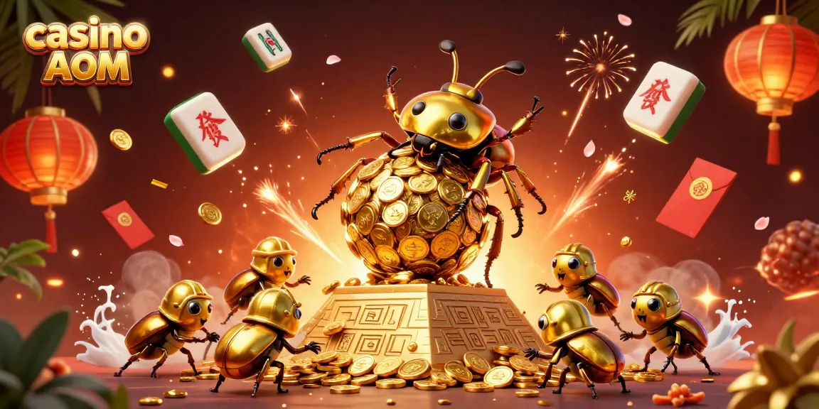 Gioca nei casino non ADM con un simbolico scarabeo d'oro e giochi di fortuna.