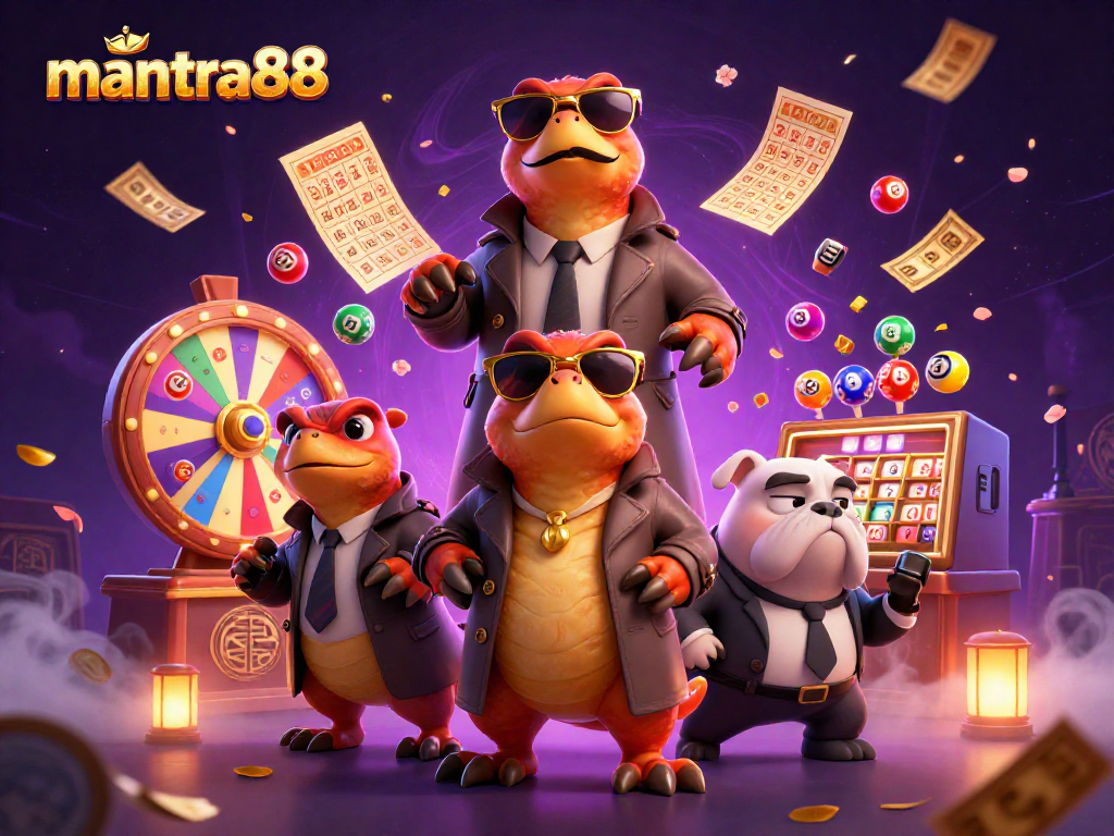 Experience a thrilling moment at Mantra88 featuring raptors in disguise at a VIP casino.