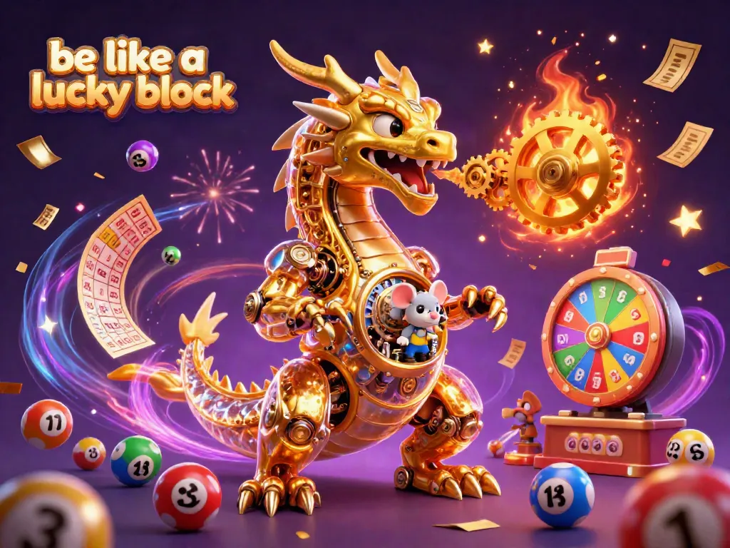 Experience winning moments with the be like a lucky block theme, featuring dynamic lottery balls and vibrant casino elements.