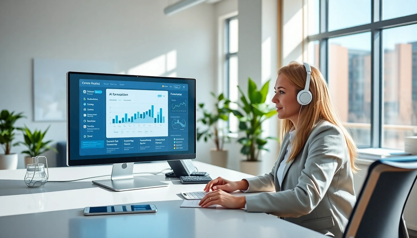 Visualize how klipy AI enhances sales conversations in a modern workspace with vibrant analytics.