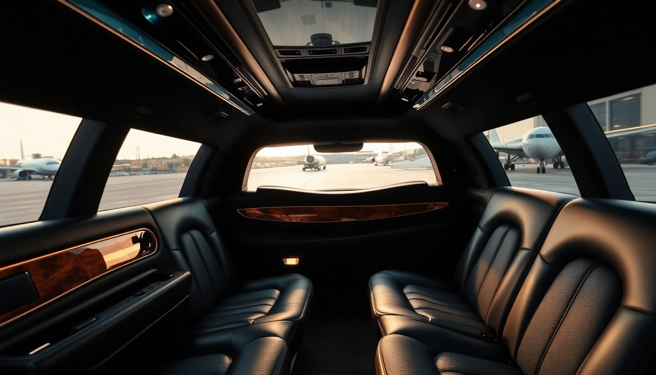 Enjoy a luxurious airport limo service with plush seating and upscale ambiance.