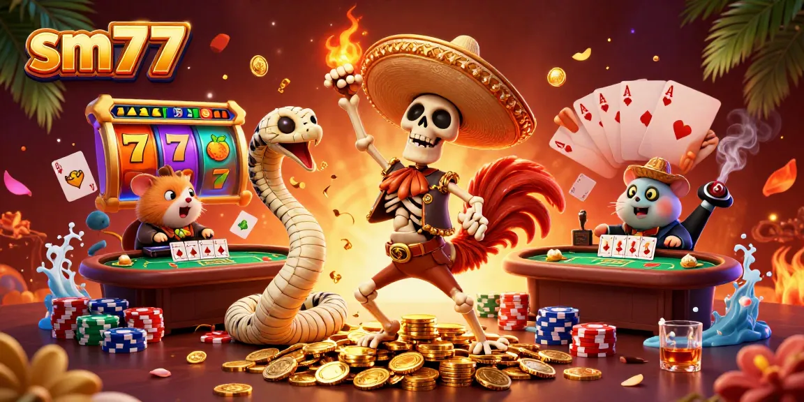 Experience the excitement of sm77 with vibrant slot reels and casino fun.
