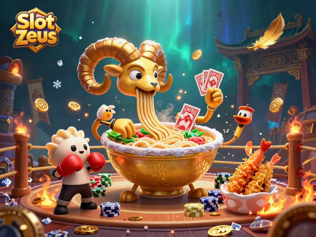 Join the thrilling Slot Zeus adventure with vibrant characters and rich casino elements.