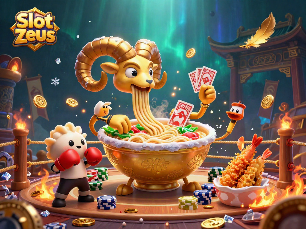 Join the thrilling Slot Zeus adventure with vibrant characters and rich casino elements.