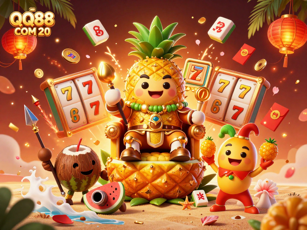 Experience the thrill with QQ88 COM 20 as cartoon characters engage in vibrant casino action.
