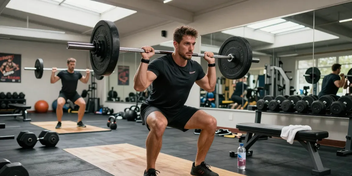 Strong athlete intensely focused in the Steroid Shop gym environment.