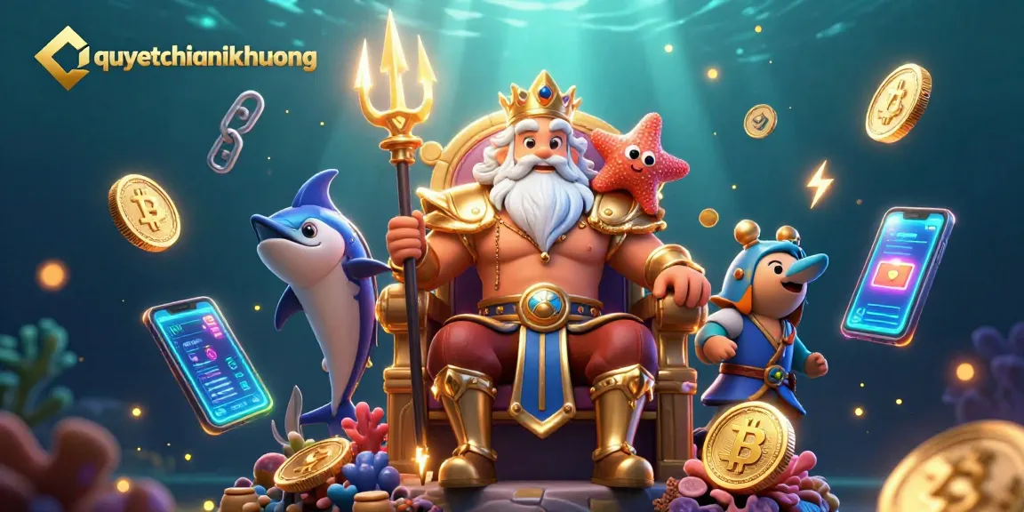 Experience the exciting world of quyetchientienthuong with vibrant characters and crypto elements.