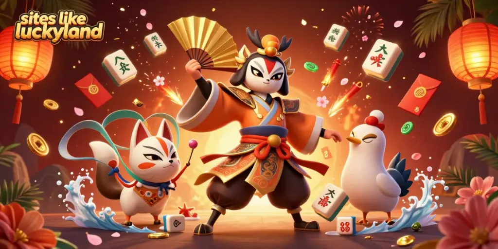 Experience thrilling games with sites like luckyland, featuring vibrant characters and exciting casino elements.