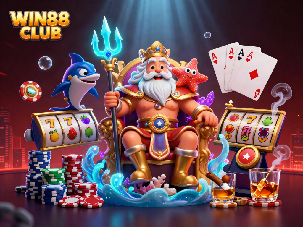 Spin slot reels and win big with characters from the WIN88 CLUB.