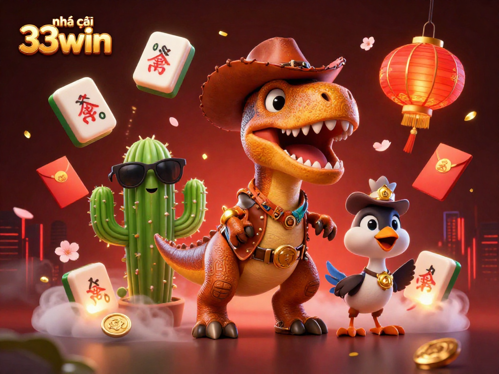 Experience thrilling gameplay at nhà cái 33win with our vibrant and dynamic casino illustration showcasing gaming action.