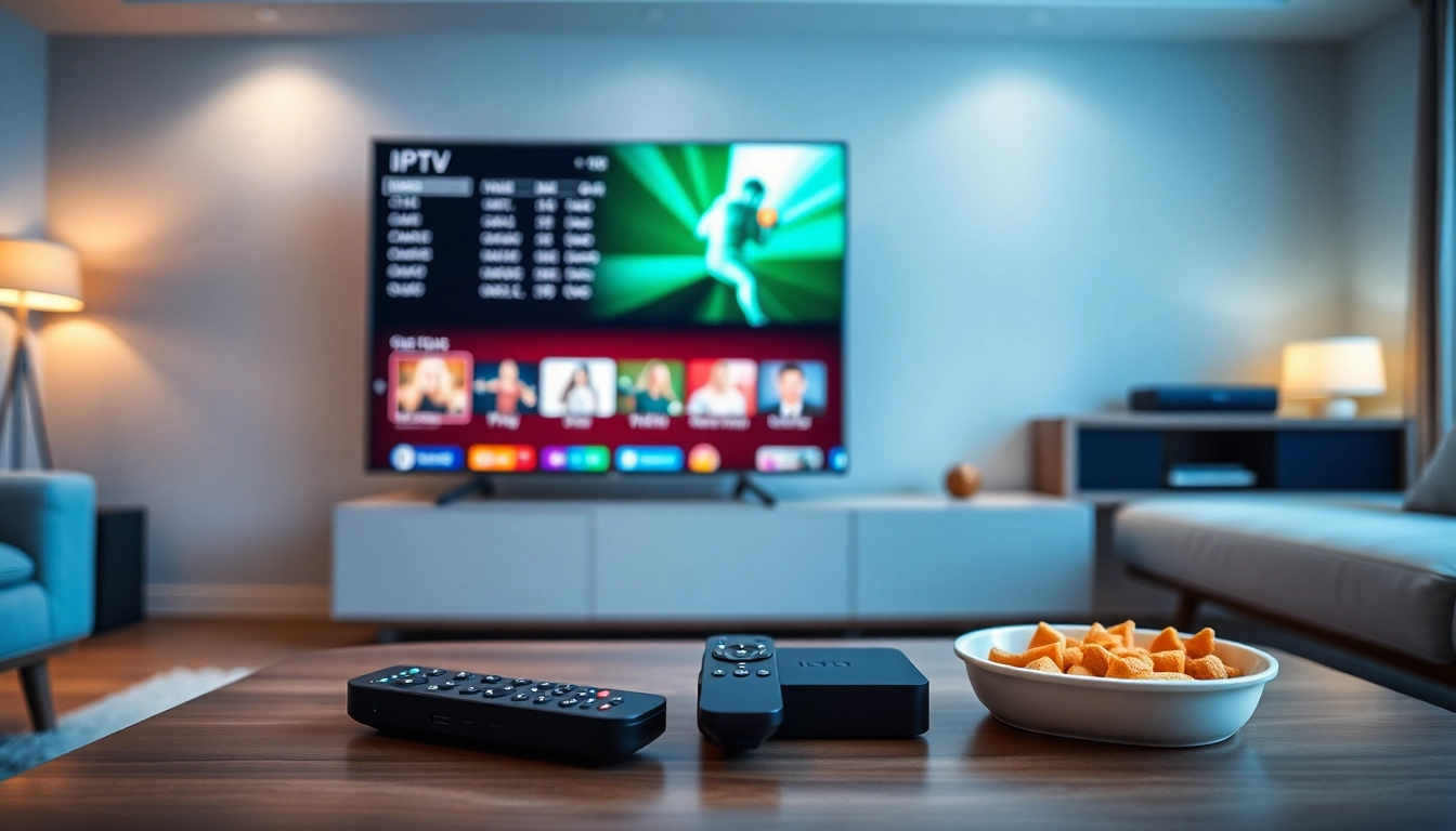 Stream live channels effortlessly with the free iptv trial in a cozy living room setting.