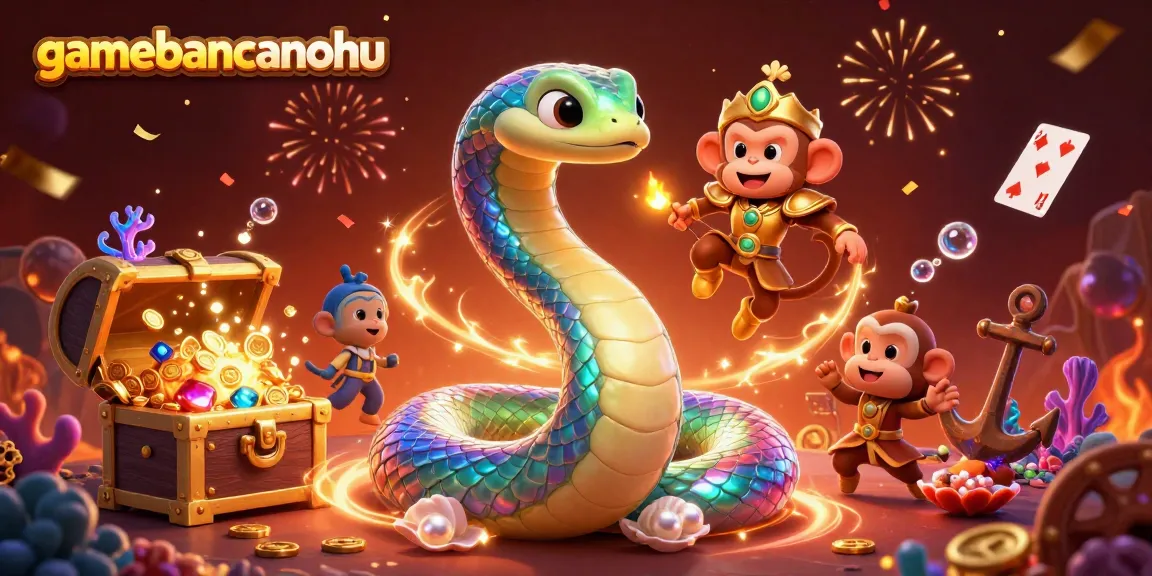 Play and win with gamebancanohu in a vibrant casino-themed world featuring a playful monkey king.