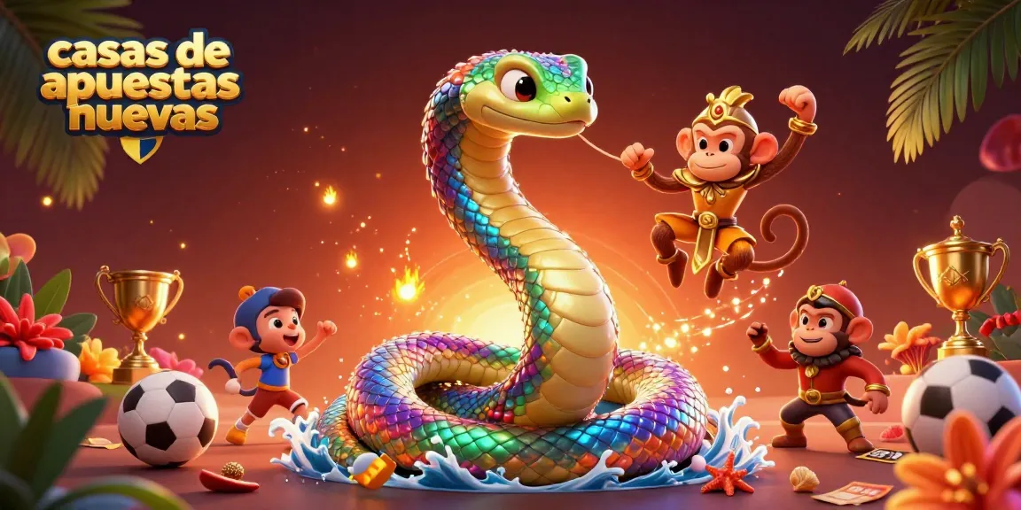 Disfruta de las casas de apuestas nuevas con una serpiente arcoíris y un rey mono en un mundo de apuestas
