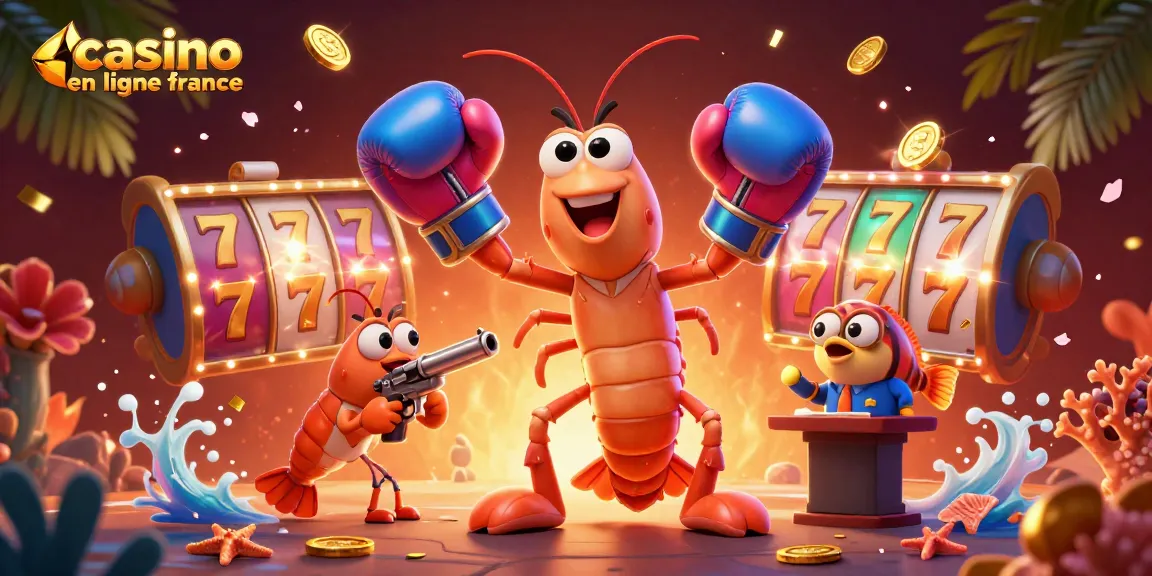 Casino en ligne France : Manches de combat des crevettes dans un contexte de jeux d'argent.