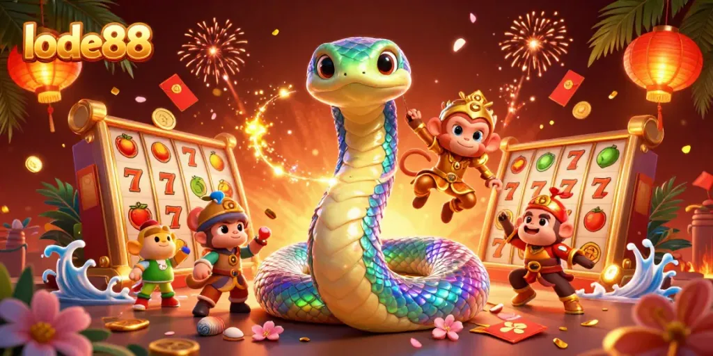 Experience vibrant slot action at lode88 with spinning reels and a captivating atmosphere.
