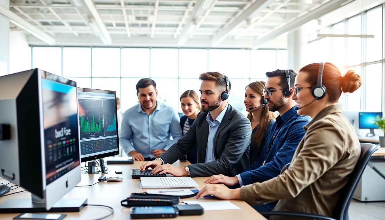 Enhance your business it support with a professional IT team collaborating effectively.