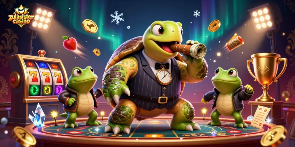 Zulasistercasino offers thrilling slots with colorful characters celebrating big wins.
