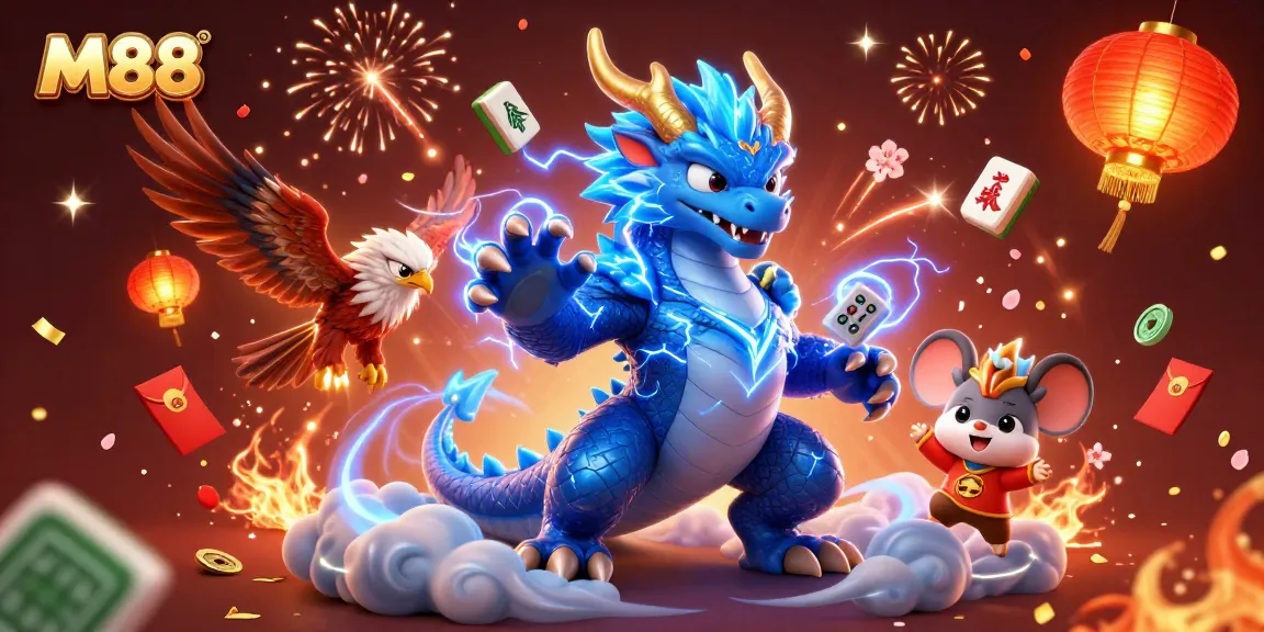 M88 players engage thrillingly in dynamic gambling with animated casino elements.