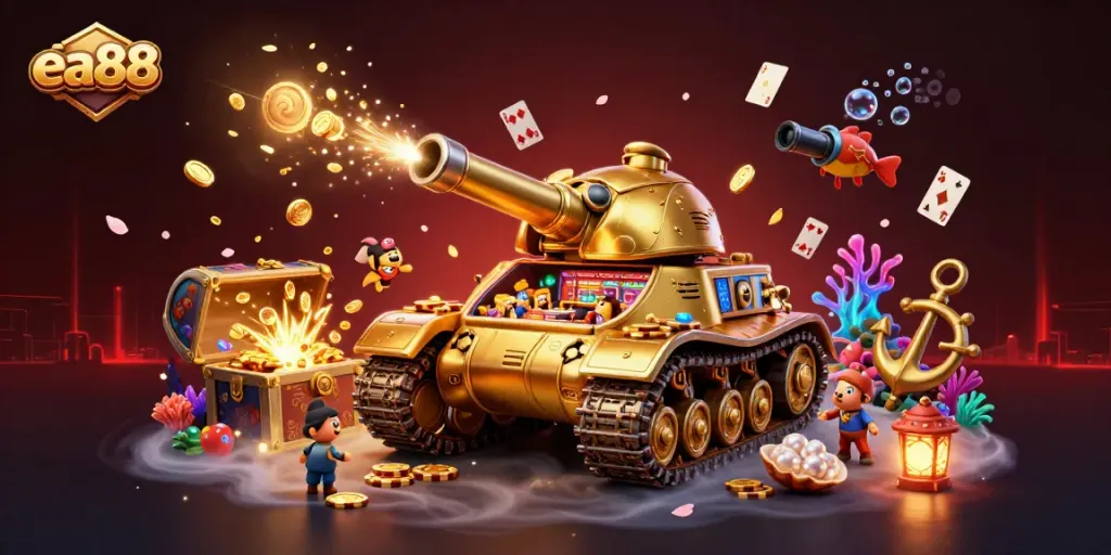 ea88 casino năng động với tank bọ vàng và những yếu tố chơi game độc đáo