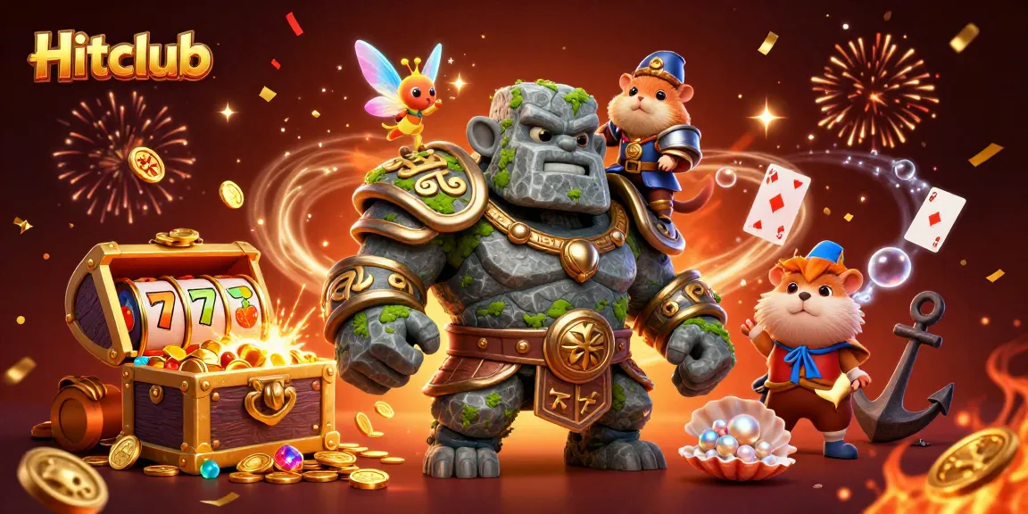 Hitclub offers thrilling gaming adventures with vibrant characters and exciting slot reels for big wins.